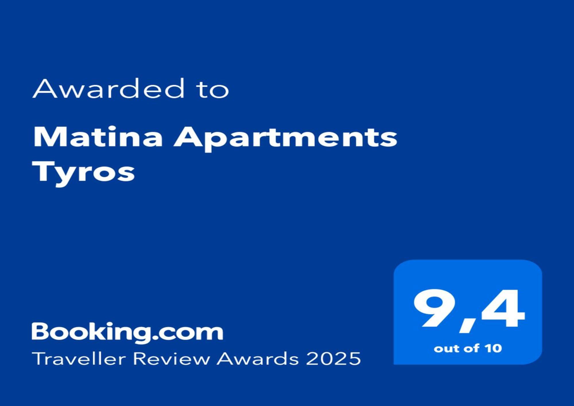 Matina Apartments Tyros Bagian luar foto